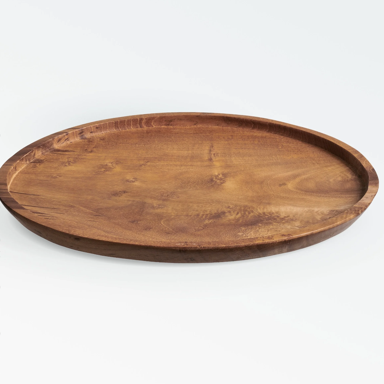 Round Tray in Teak, Large