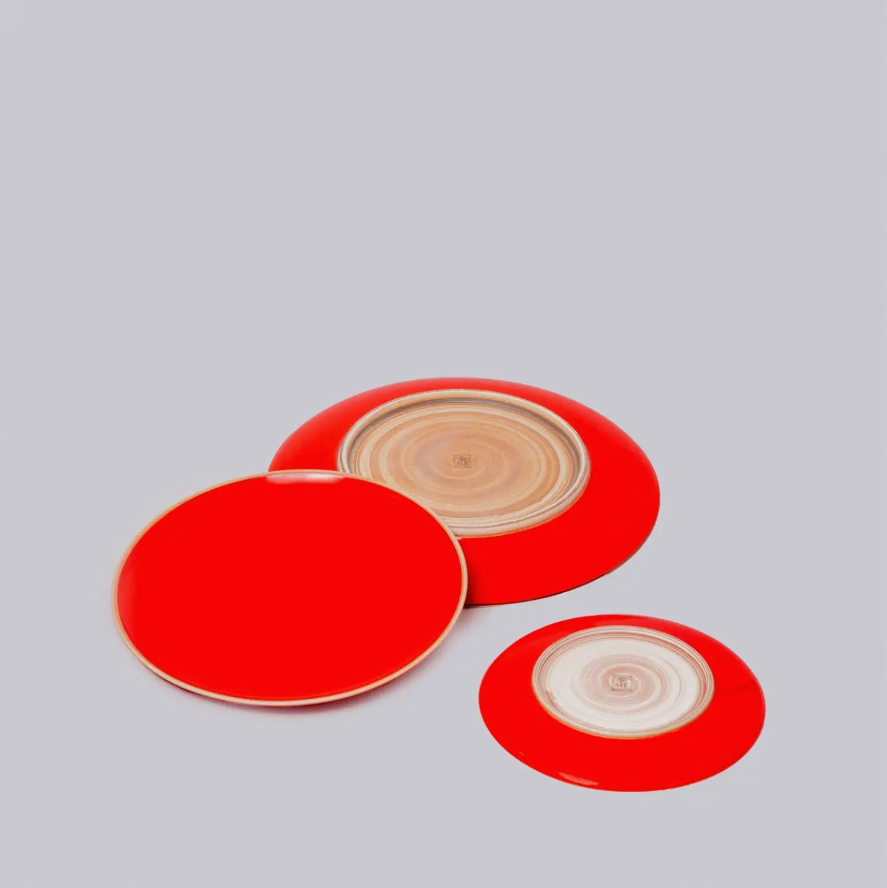 Lipstick Red Porcelain Plates