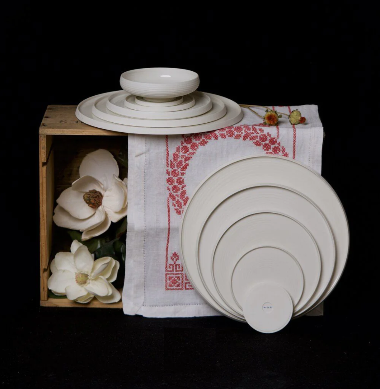 Cold Mountain White Plates