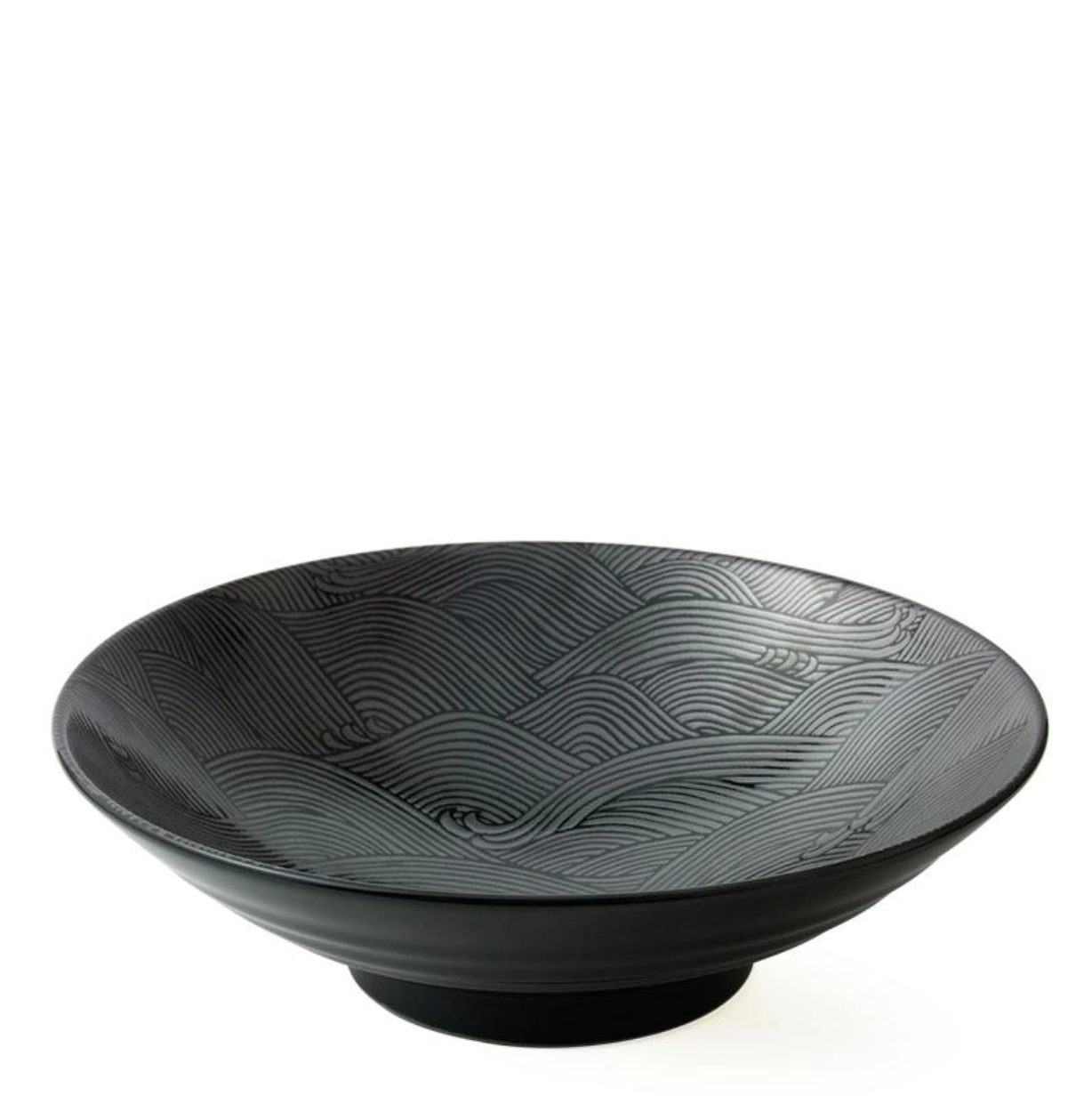 Dark Waves Serving Bowl