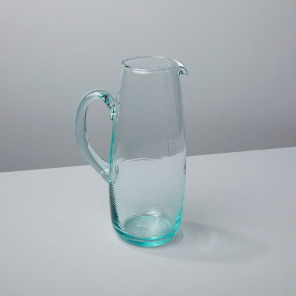 Glass Ripple Pitcher