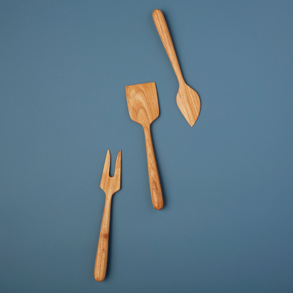 Teak Cheese Servers, Set of 3