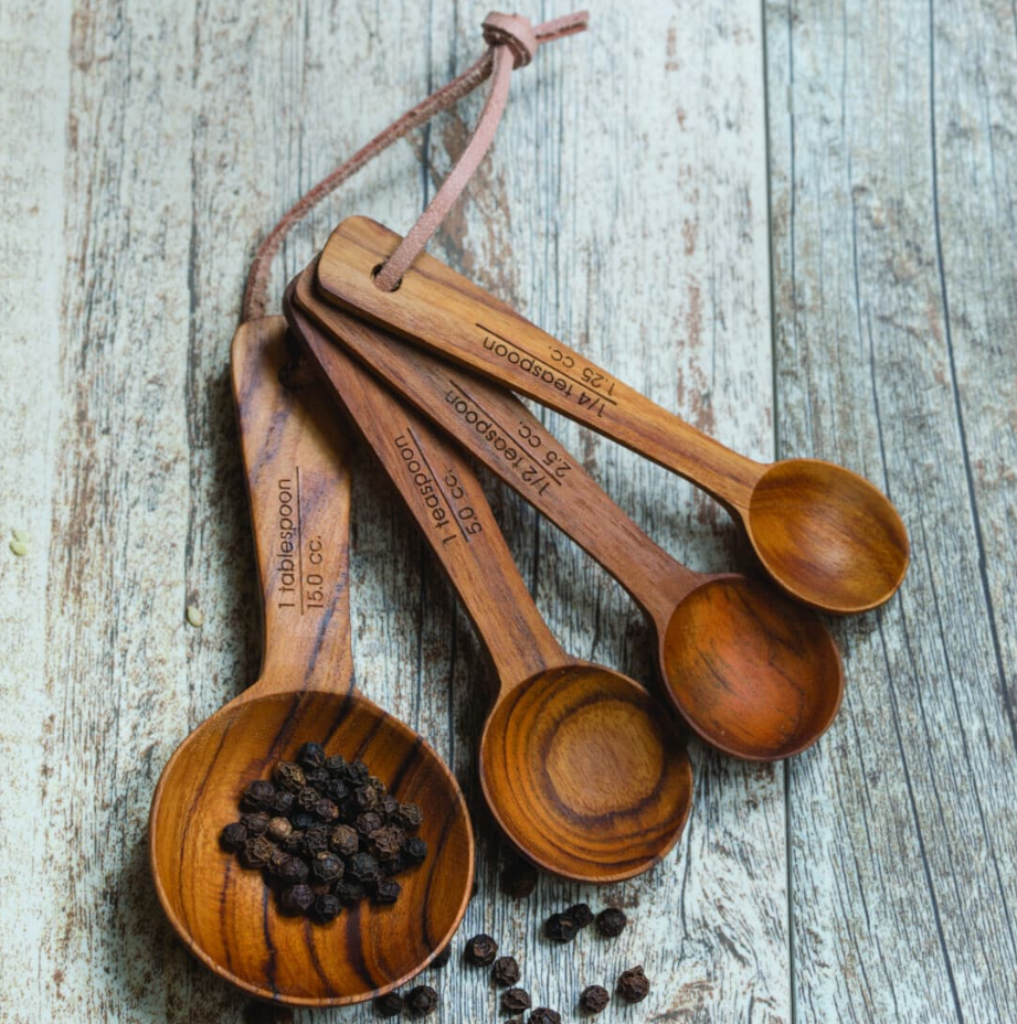 Measuring Spoons in Teak