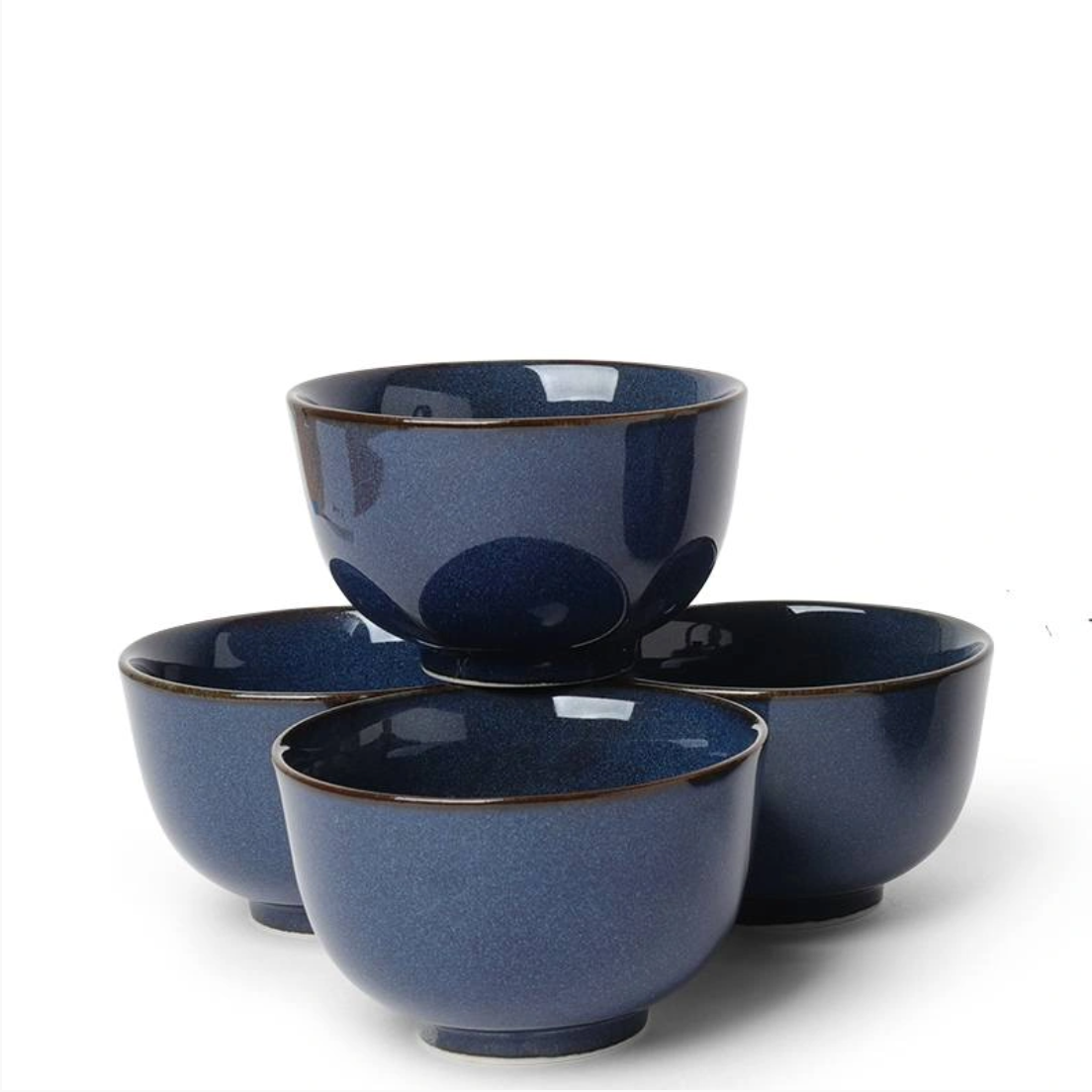 Tea Set, Indigo Square