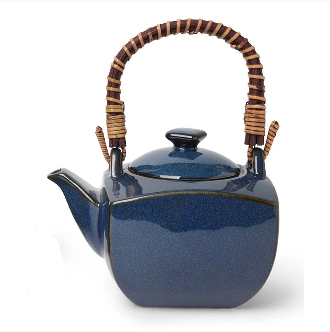 Tea Set, Indigo Square