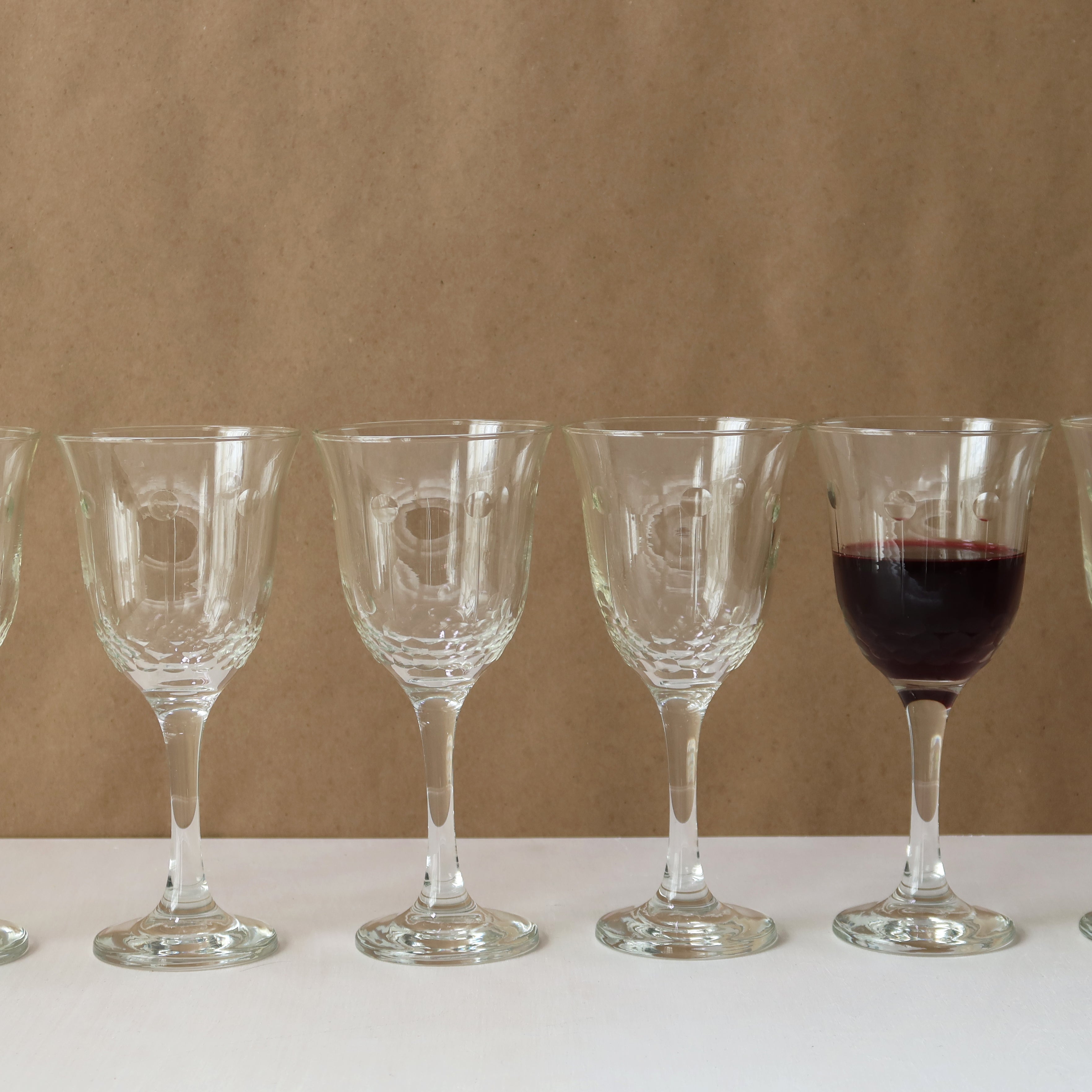 Moroccan Wine Bubble Glass, Set of 6