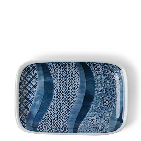 River Textile Pattern Plate