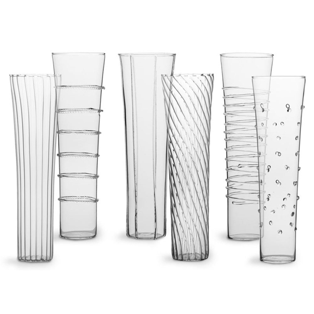 Stemless Champagne Flutes, Set of 6