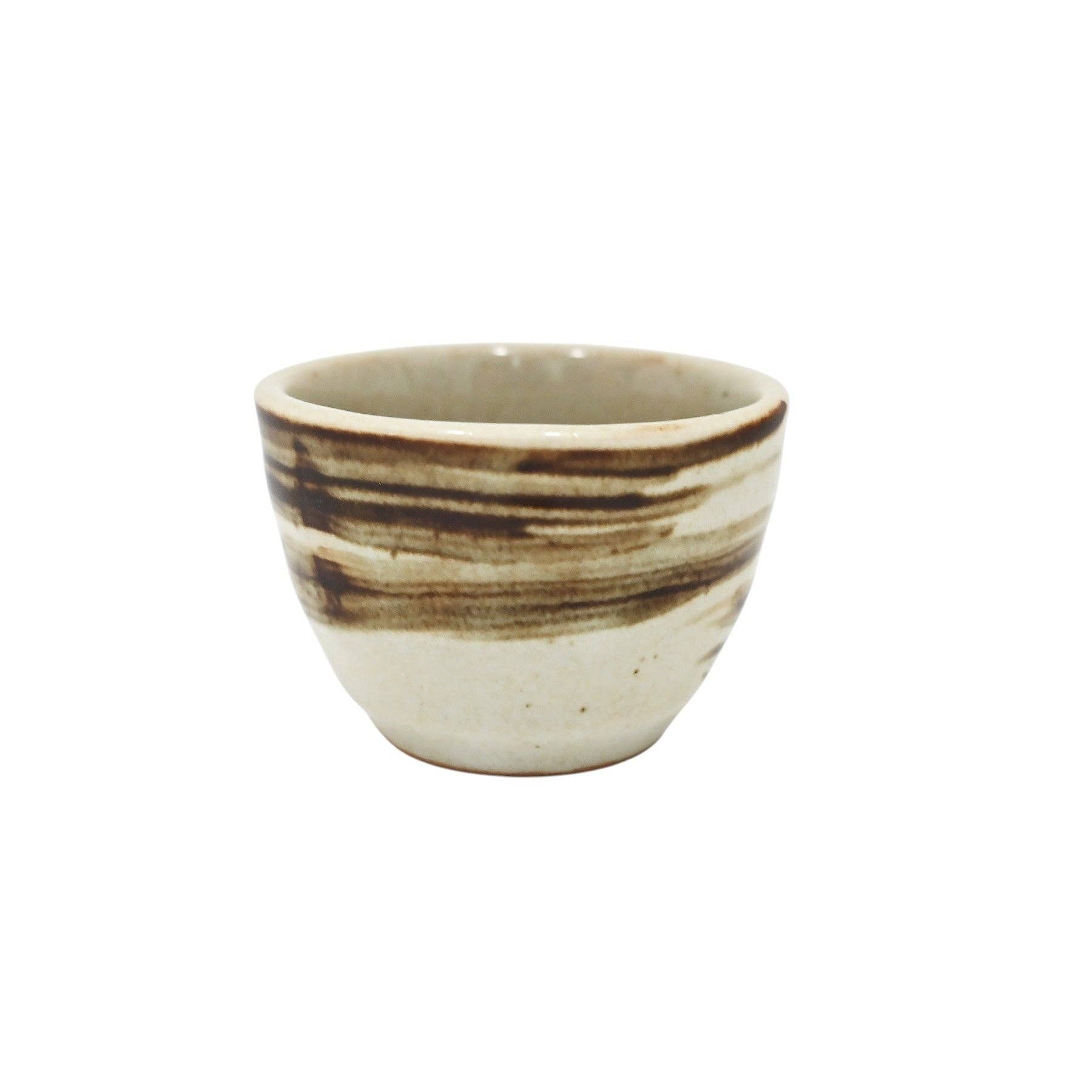 Brown Brush Sake Cup
