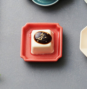 Red Square Sauce Plate
