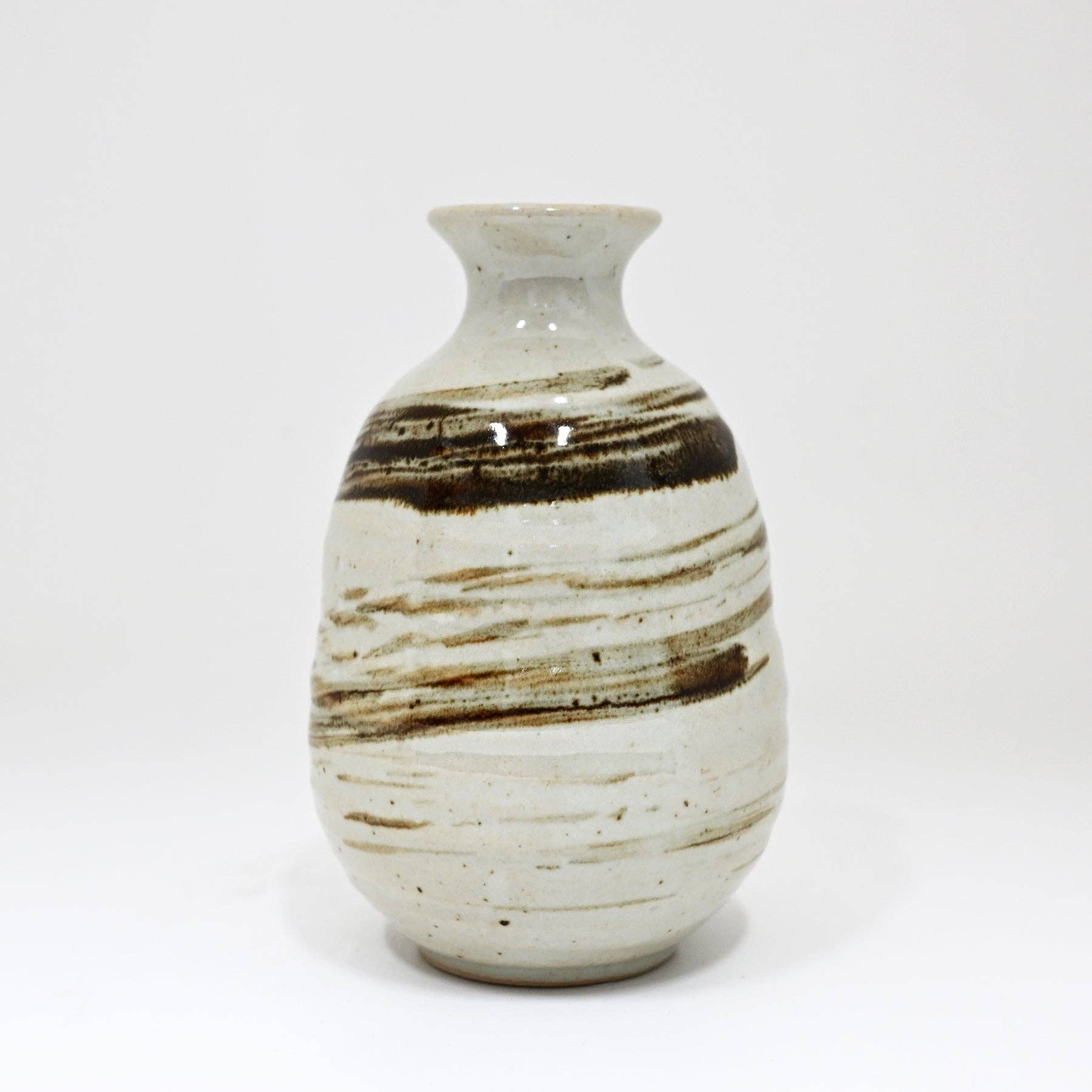 Brown Brush Sake Bottle