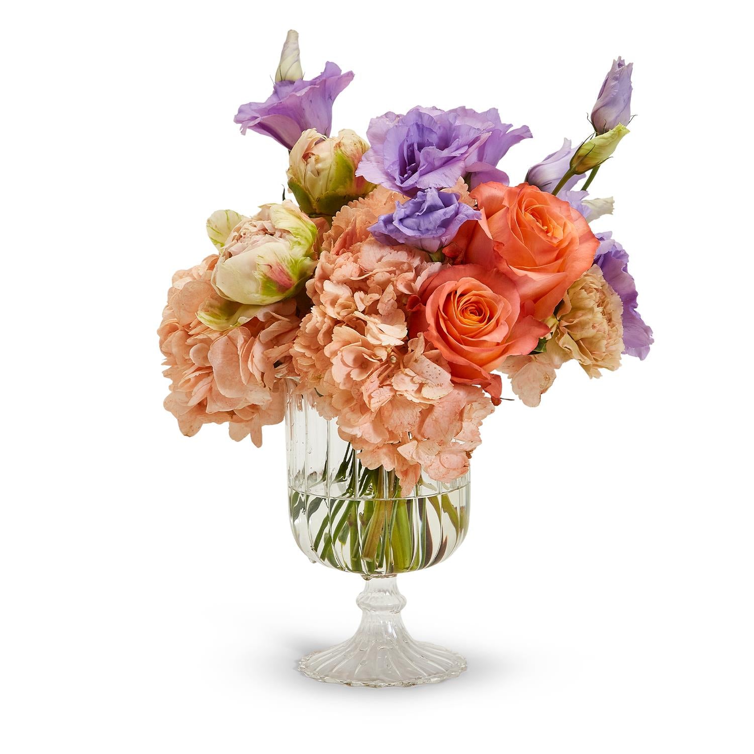 Fluted Glass Hurricane Vase