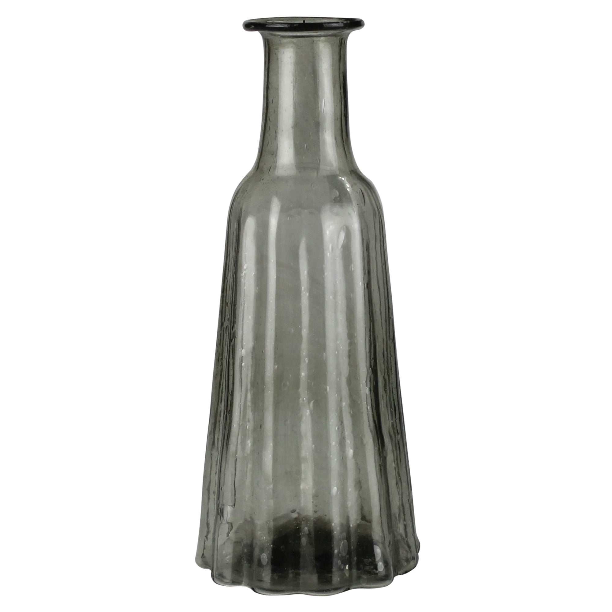 Smoke Glass Vase, Tall
