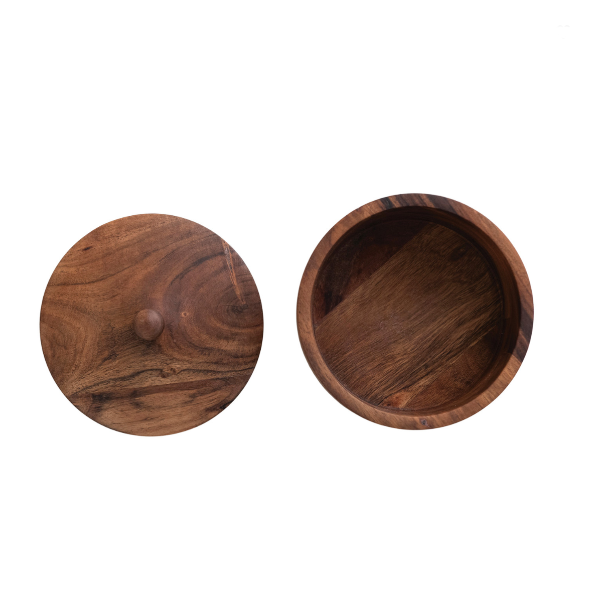 Acacia Wood Jar