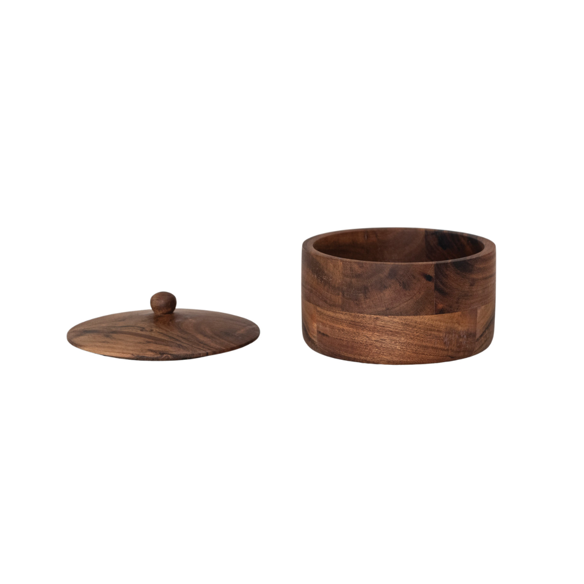 Acacia Wood Jar