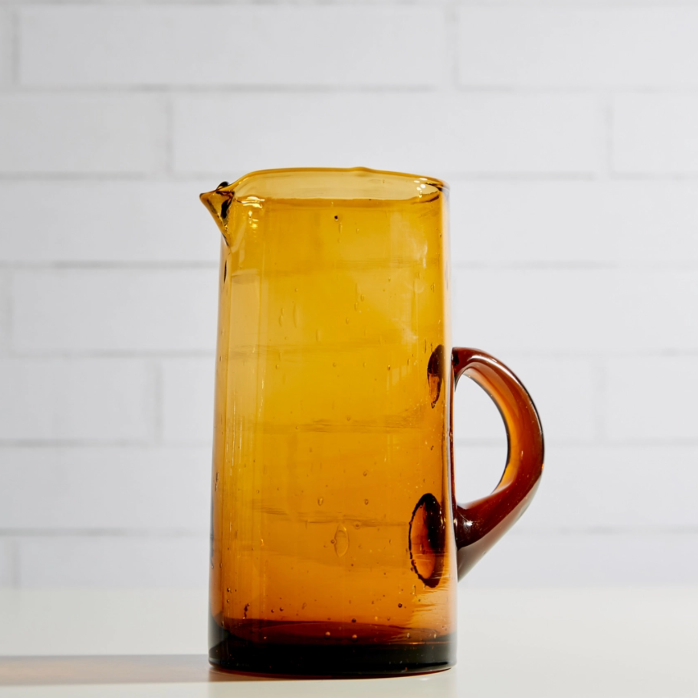 Moroccan Amber Cone Pitcher