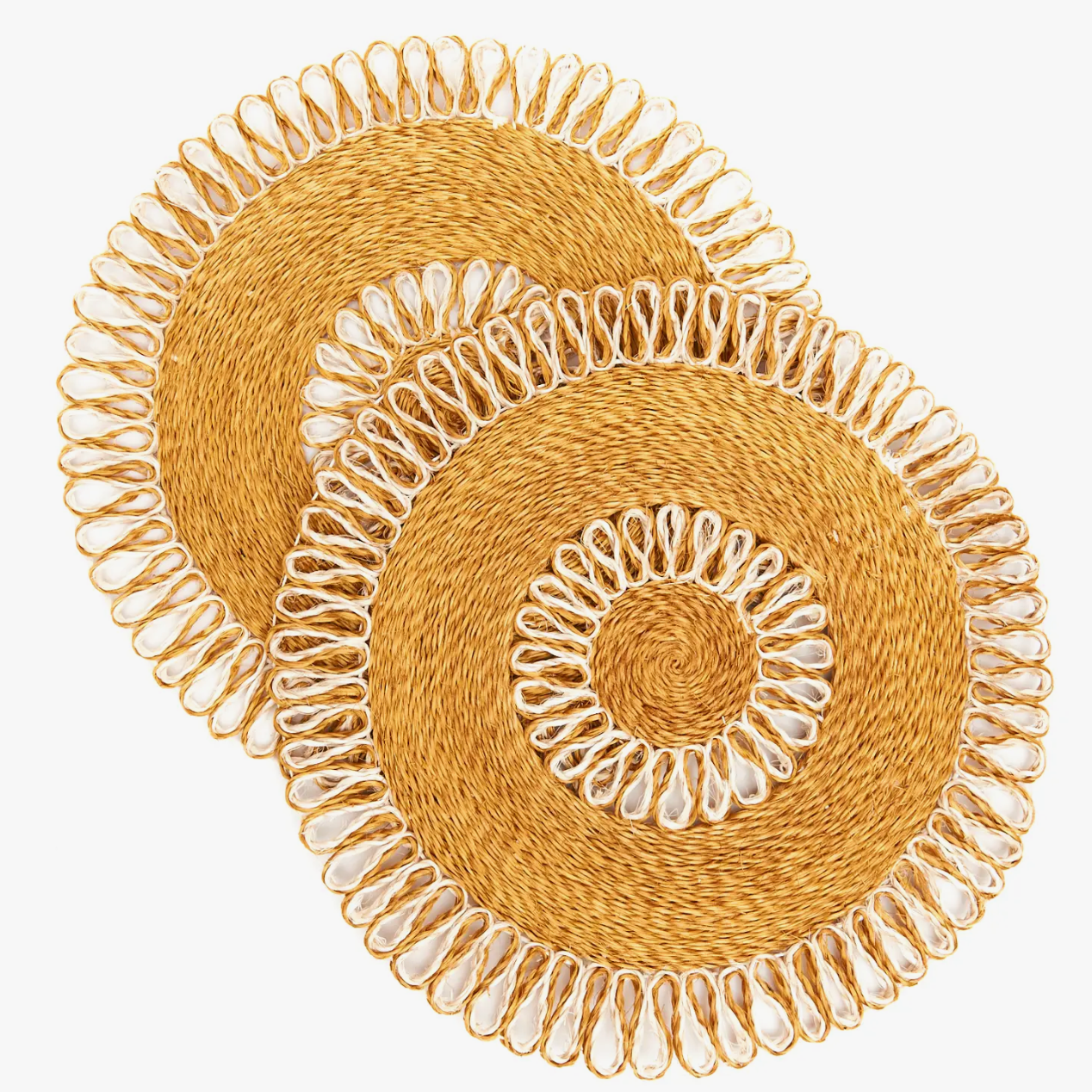 Araw Woven Placemat in Abaca, Set of 2