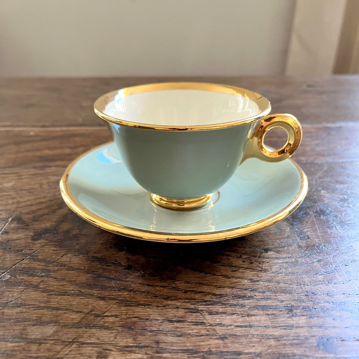 Vintage French Art Deco Tea Set, Set of 7