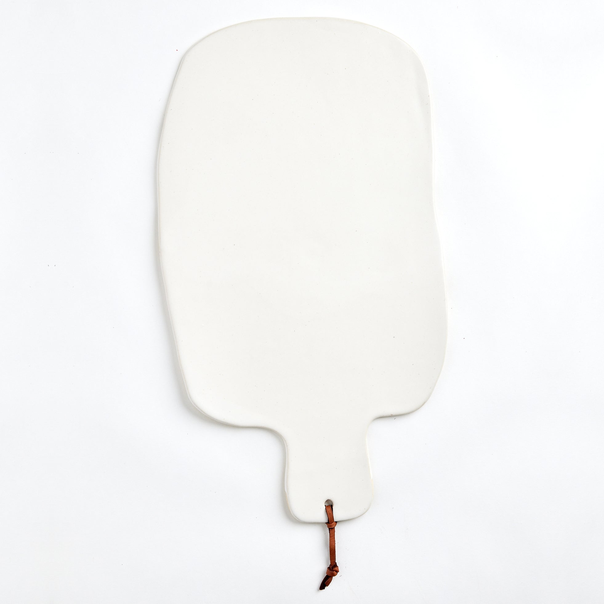 Ceramic Cheese Board with Leather Tie
