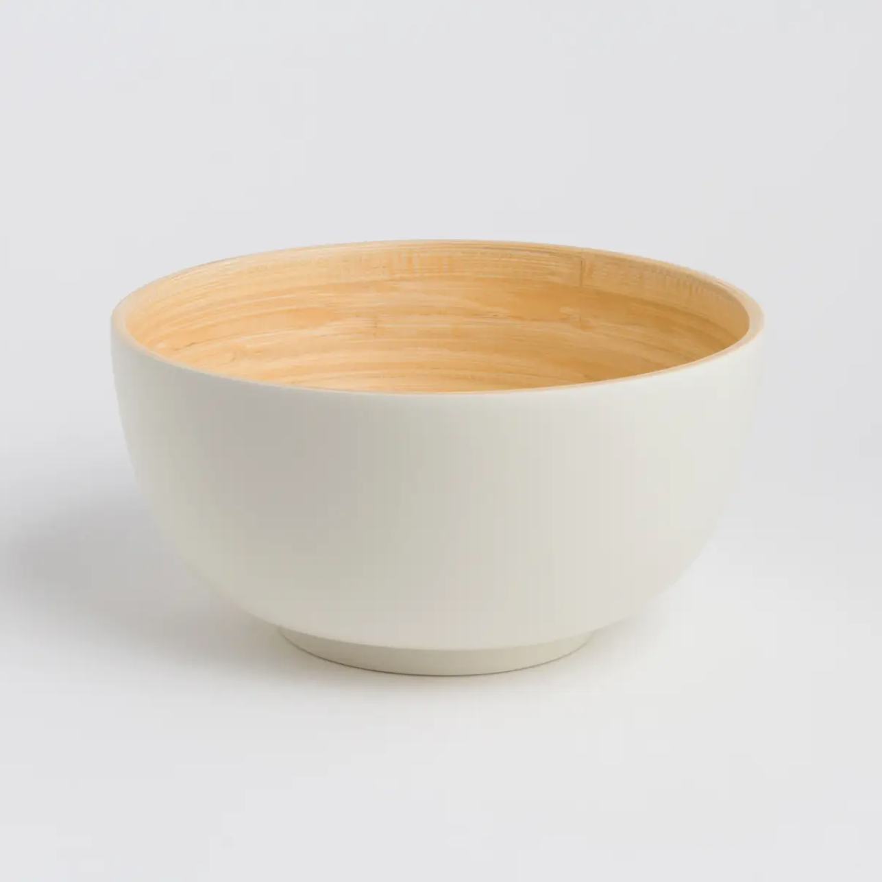 Bamboo Serving Bowl in Matte Finish, Large