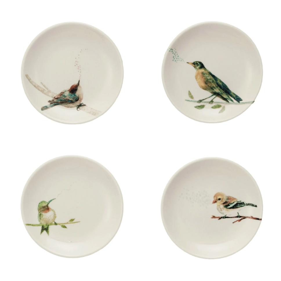 Bird Small Plates, Set of 4