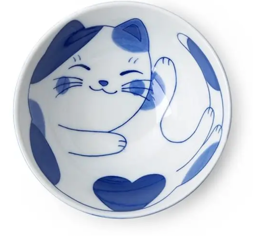 Blue Cat Rice Bowl
