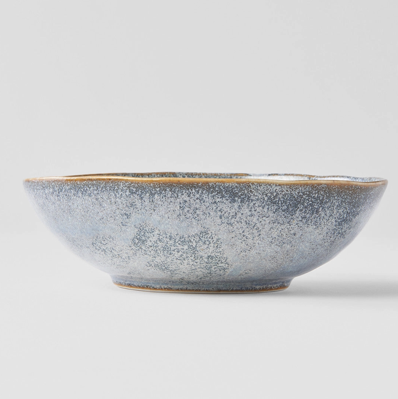 Blue Fog Shallow Bowl