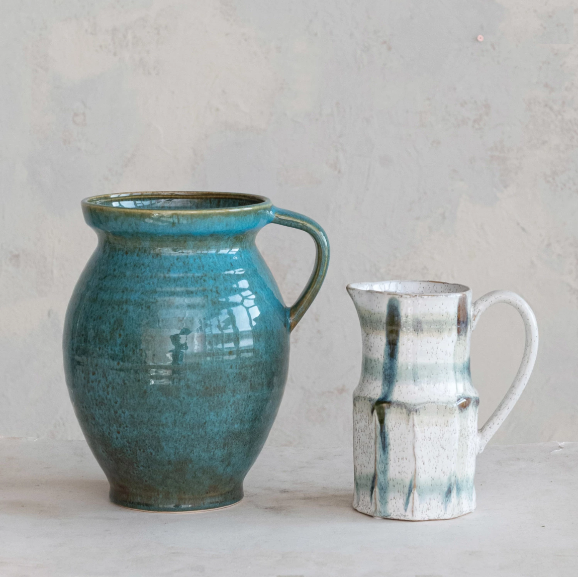 Blue Stoneware Jug