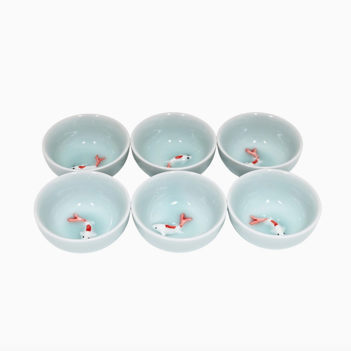 Koi Blue Sauce Bowls