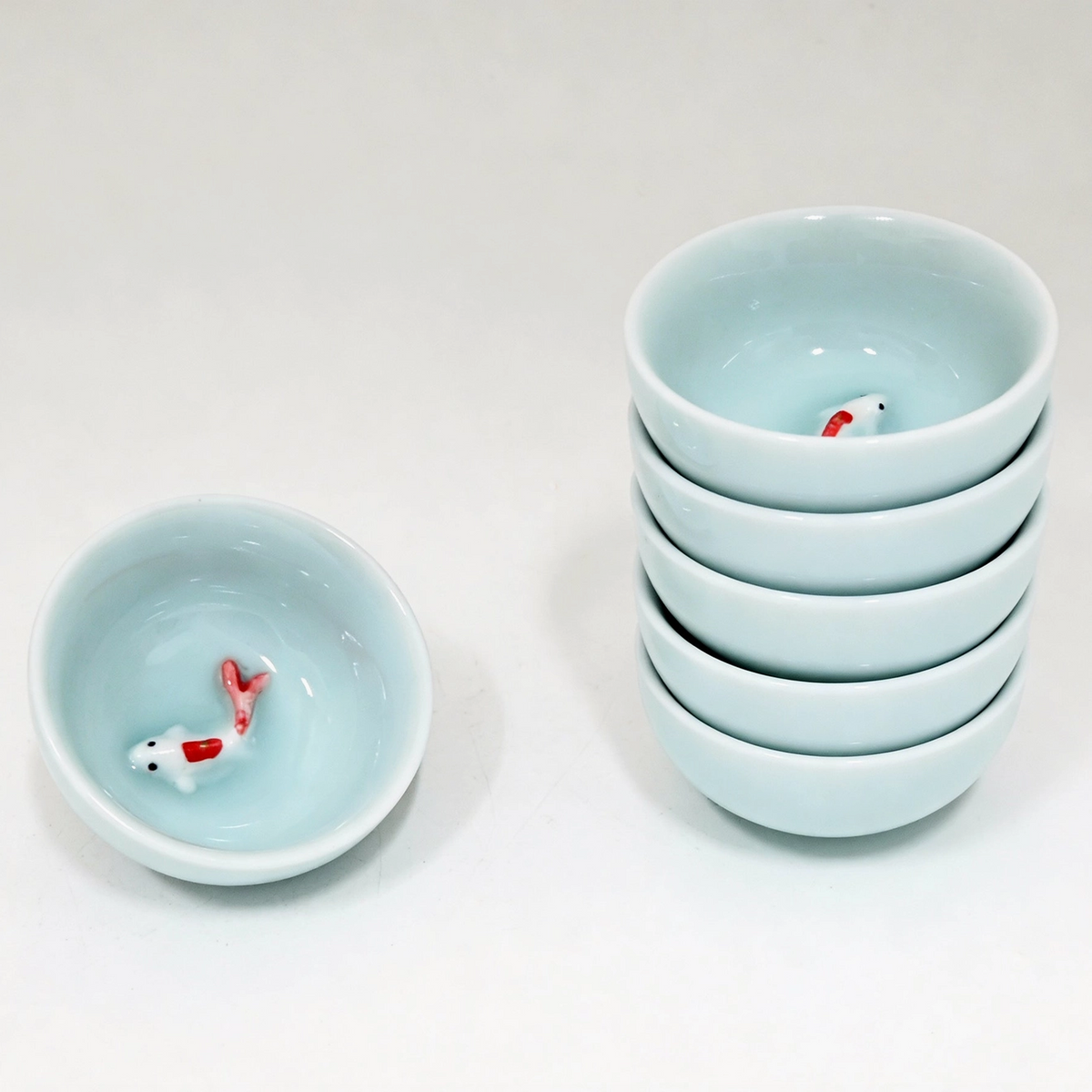 Koi Blue Sauce Bowls