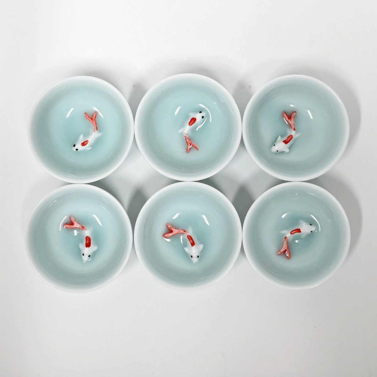 Koi Blue Sauce Bowls
