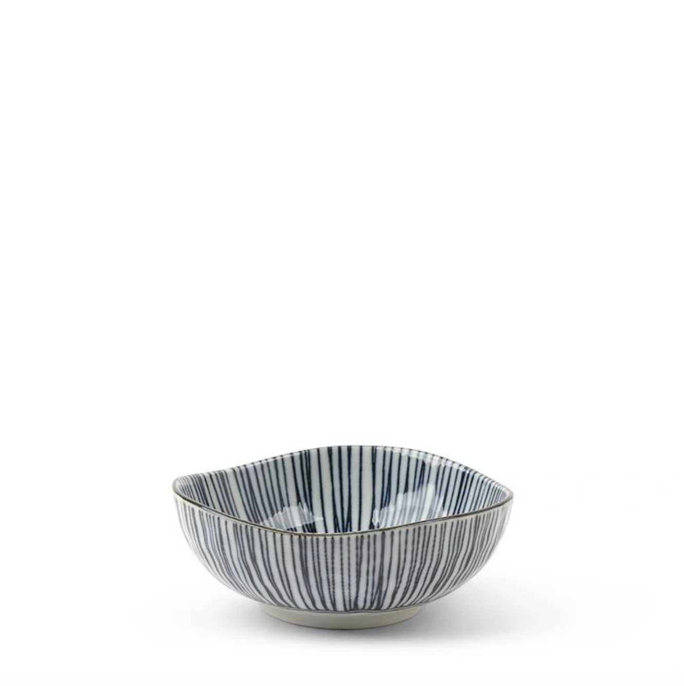 Blue Line Oval Bowl