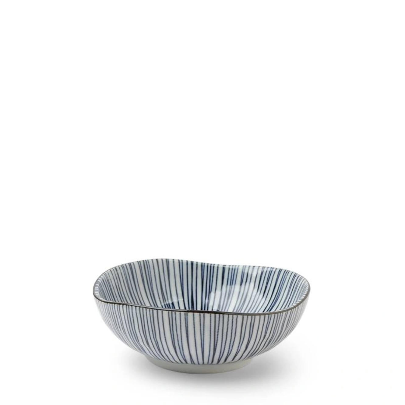 Blue Line Oval Bowl