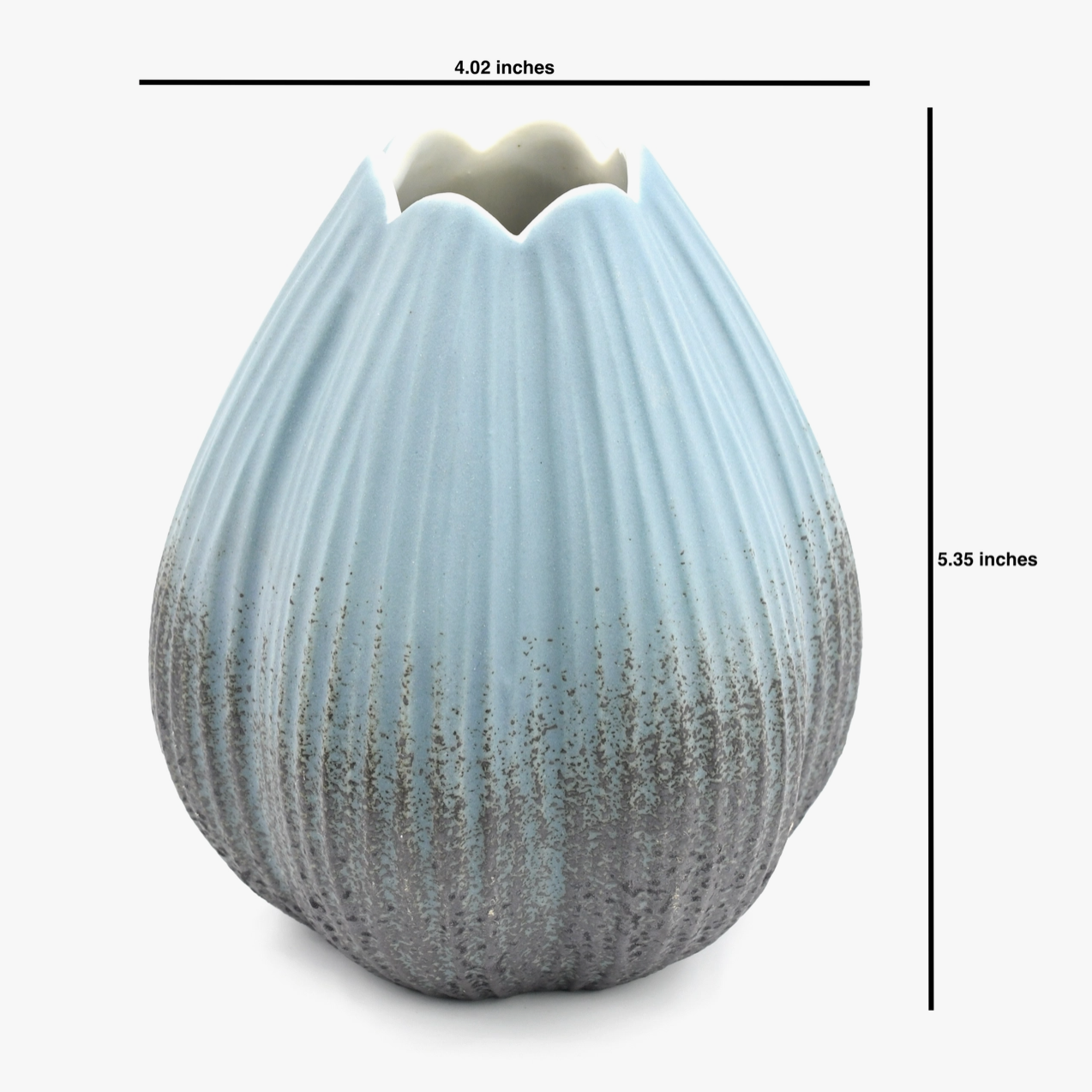 Handmade Blue Magnolia Vase