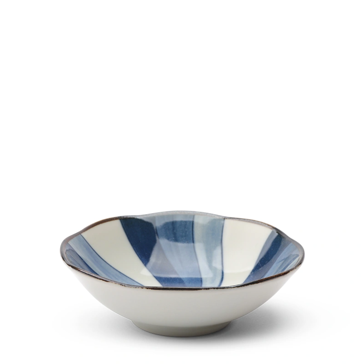 Blue Pinwheel Sauce Bowl