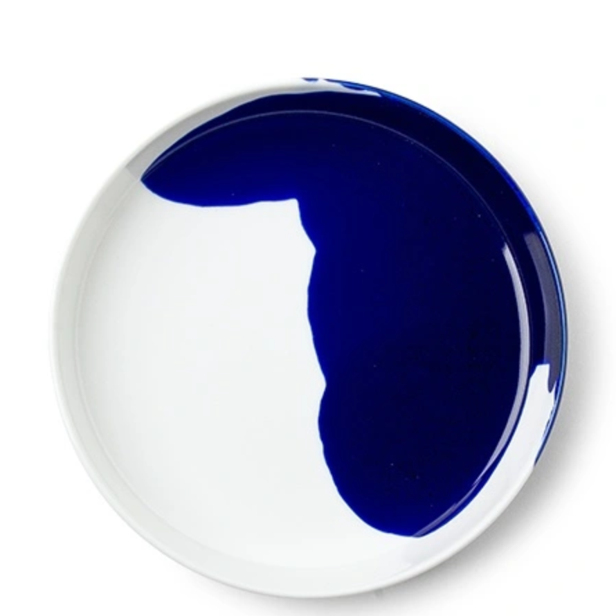 Blue Splash Deep Plate