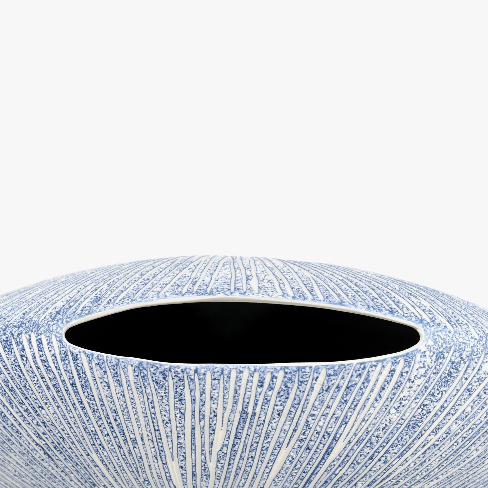 Handmade Seashell Vase, Blue, XL