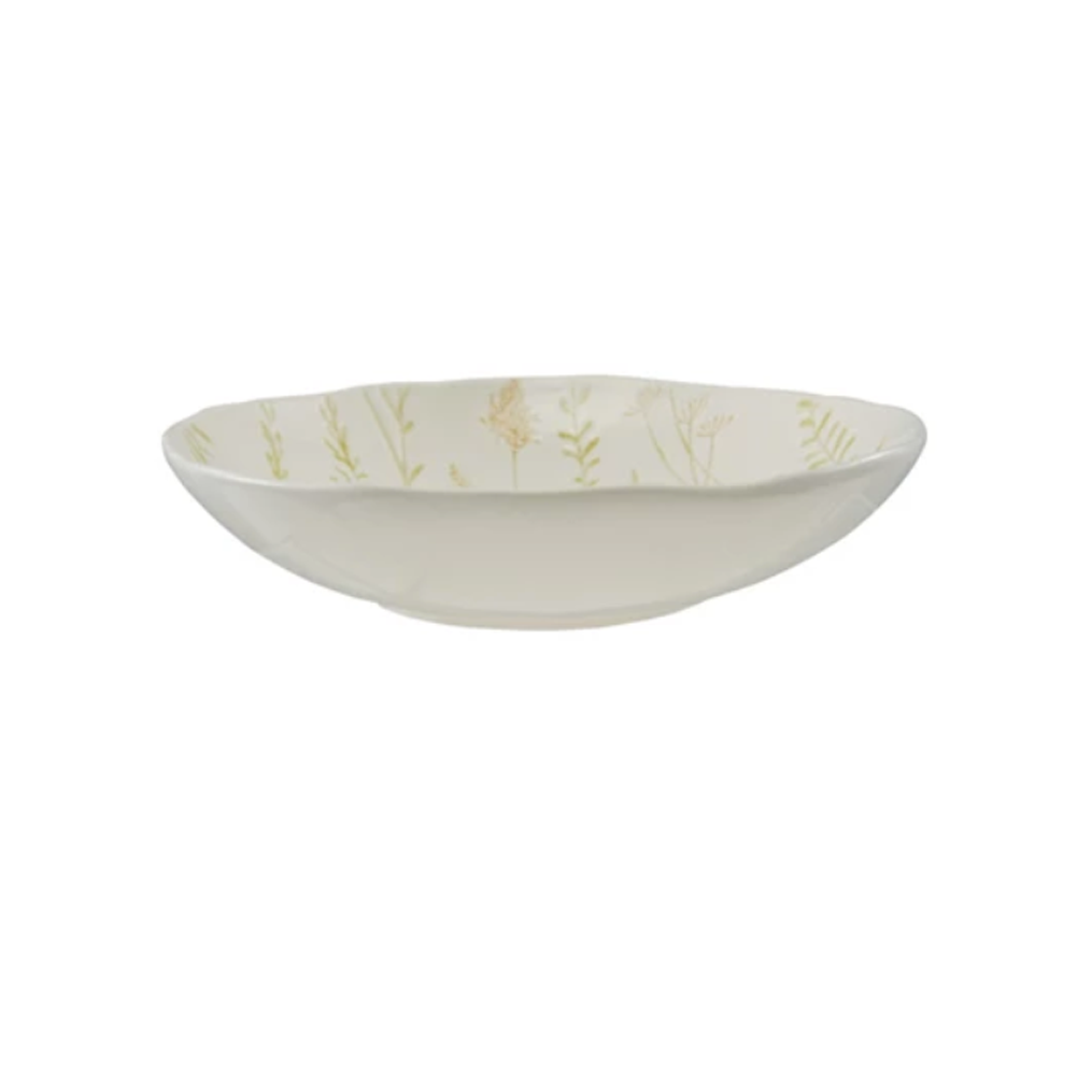 Botanical Shallow Serving Bowl