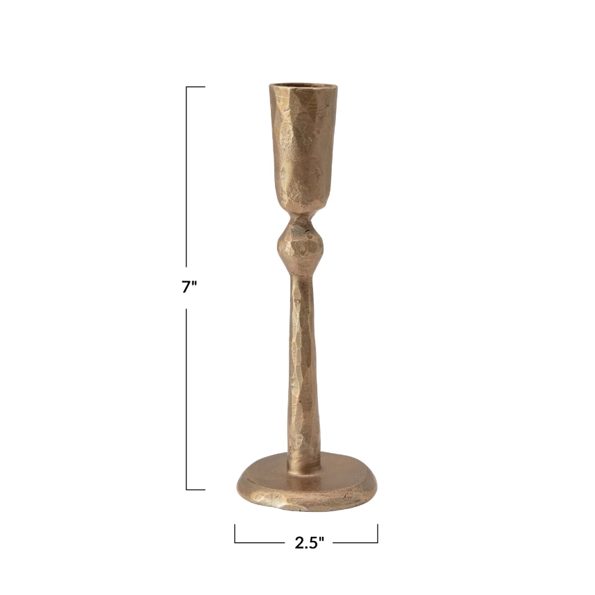 Hand Forged Metal Candleholder, Bishop