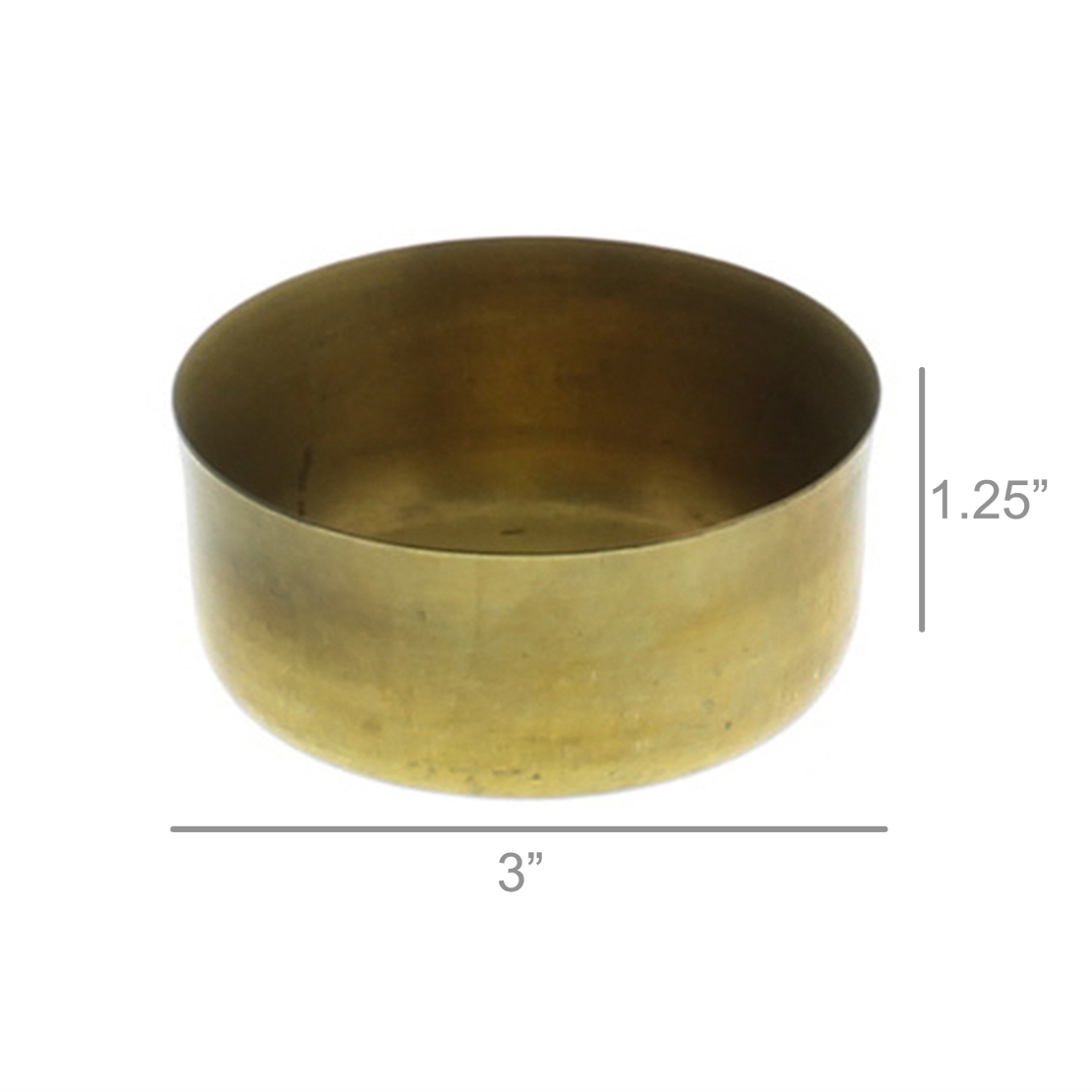 Dahl Polished Brass Bowl