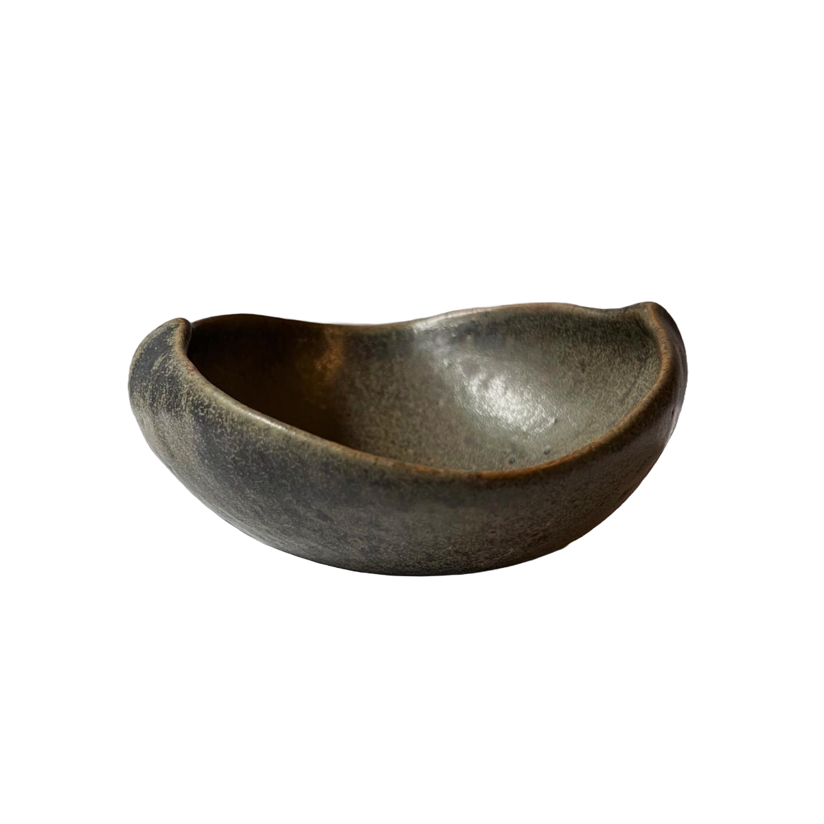 Pinched Shallow Bowl, Medium, Grey