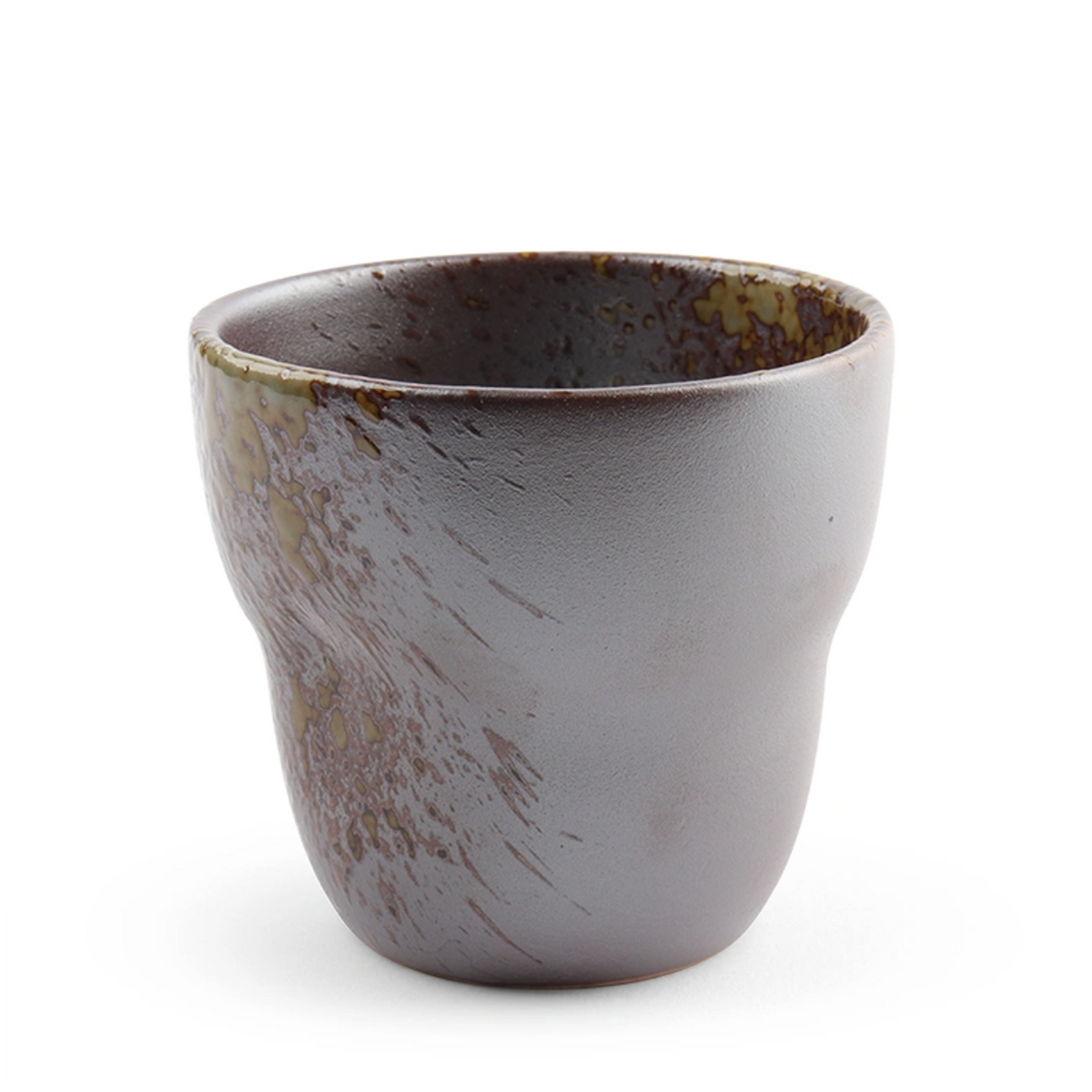 Brown Iridescent Dimple Teacup