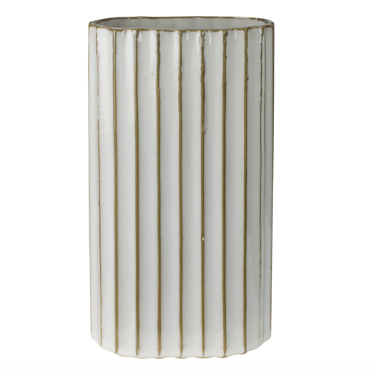 Caro Ribbed Vase, Large
