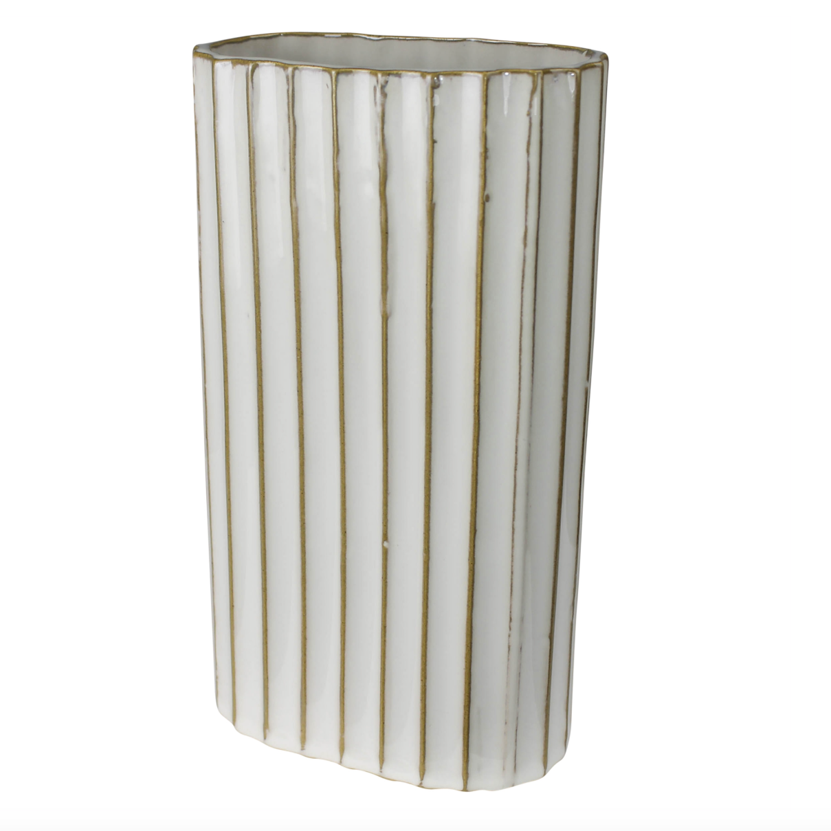 Caro Ribbed Vase, Large
