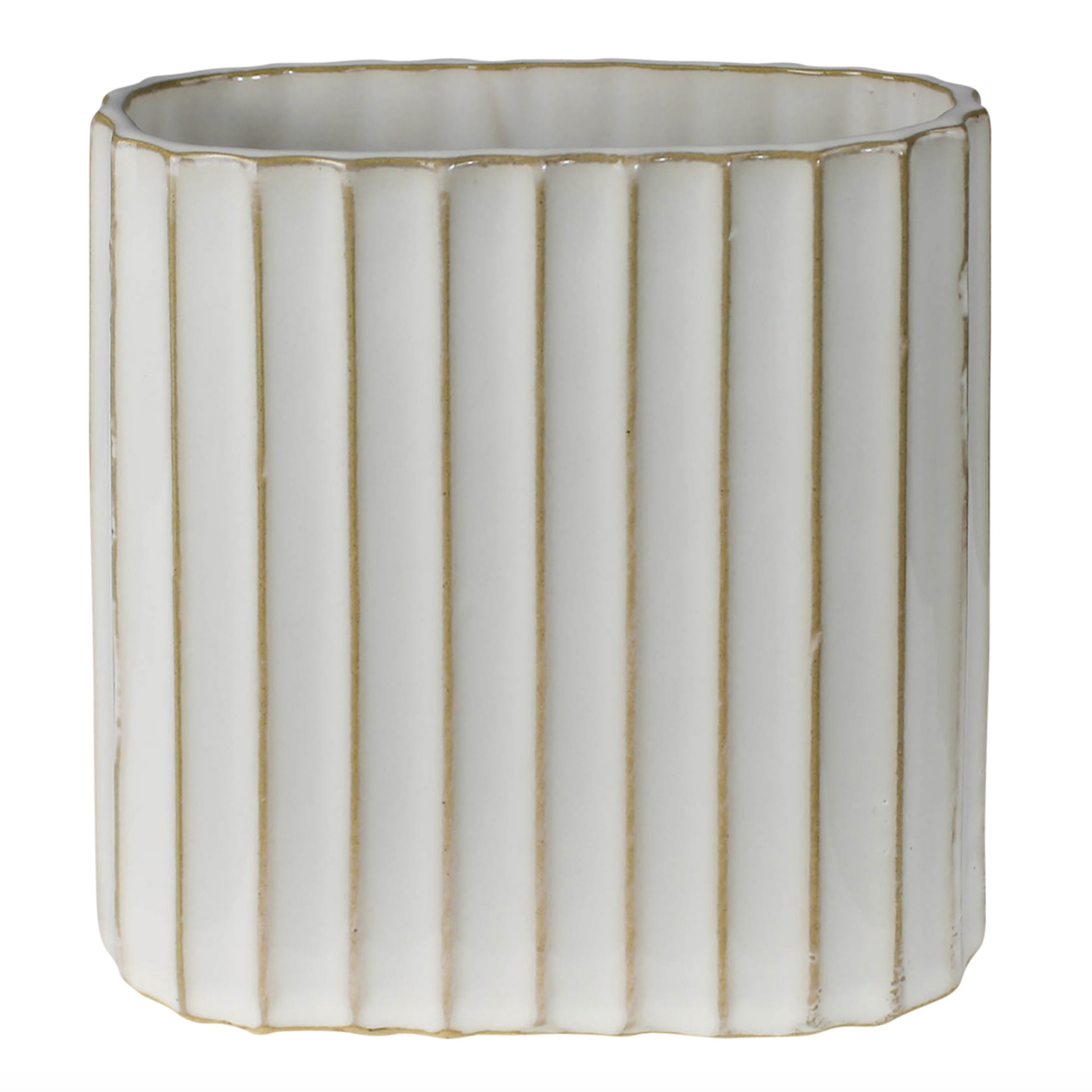 Caro Ribbed Vase, Small