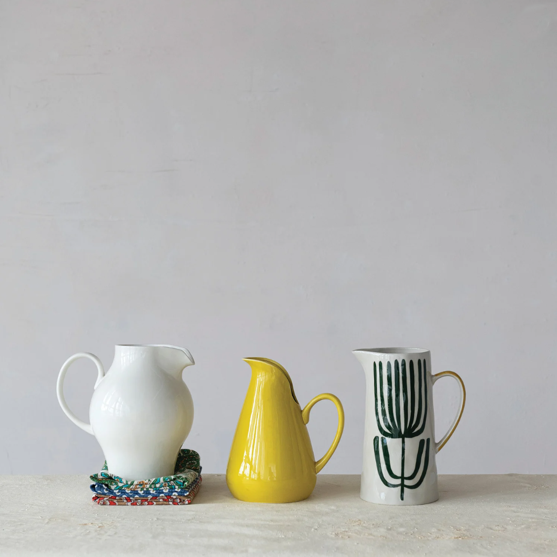 Still Life Stoneware Pitcher