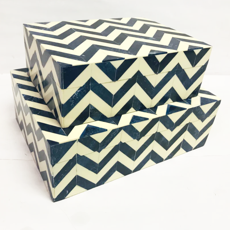 Chevron Bone Box