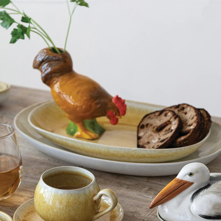 Cream Stoneware Platter