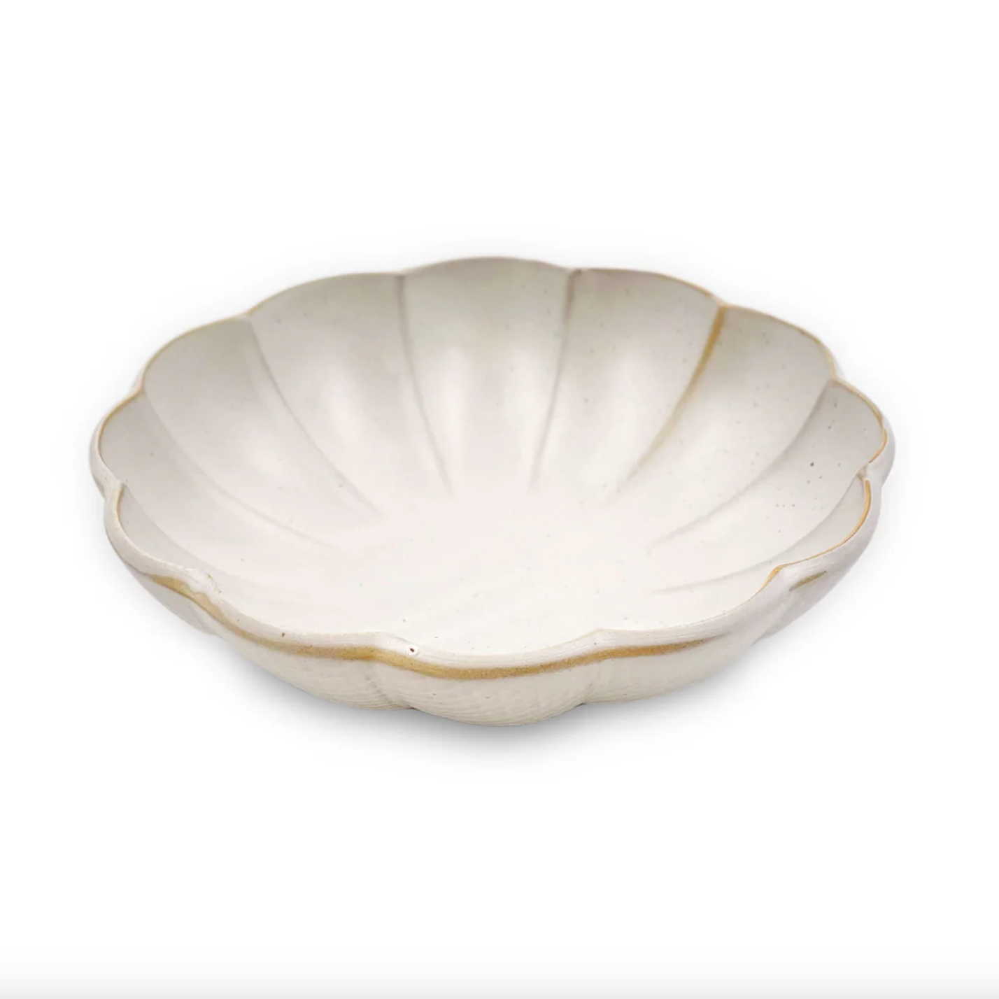 Daisy Ivory Shallow Bowl