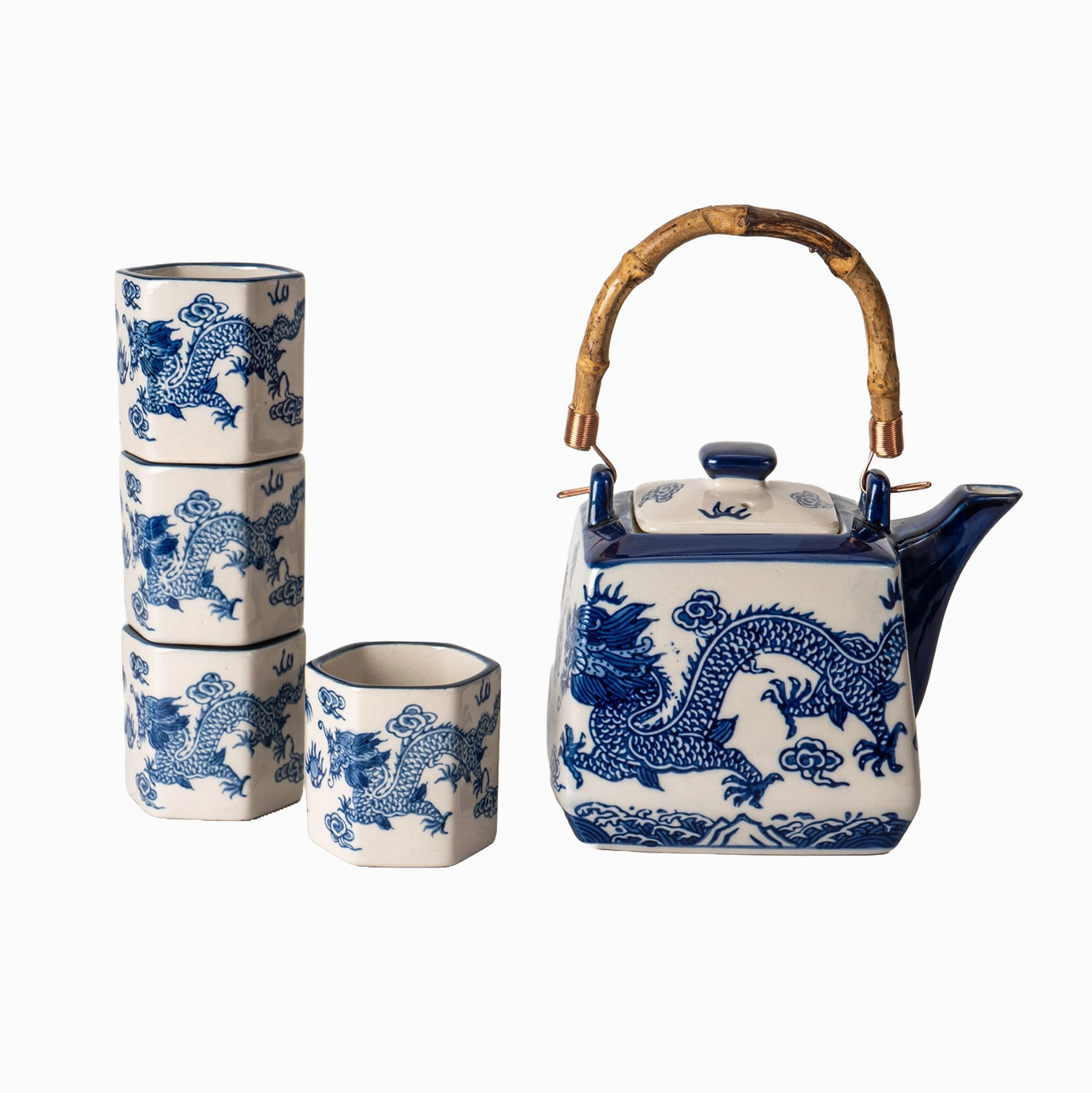 Tea Set, Japanese Dragon